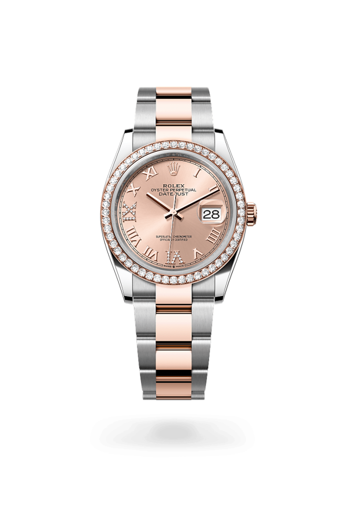 Rolex datejust in Everose Rolesor - combination of Oystersteel and Everose gold, M126281RBR-0016* - Watches of Switzerland