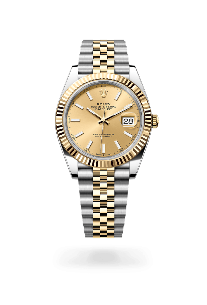 Rolex datejust in Yellow Rolesor - combination of Oystersteel and yellow gold, M126333-0010* - Watches of Switzerland