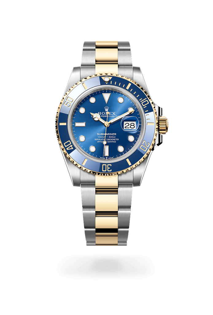 Rolex submariner in Yellow Rolesor - combination of Oystersteel and yellow gold, M126613LB-0002* - Watches of Switzerland