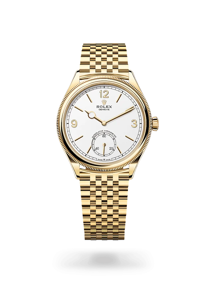 Rolex 1908 in 18 ct yellow gold, M52508-0008* - Watches of Switzerland